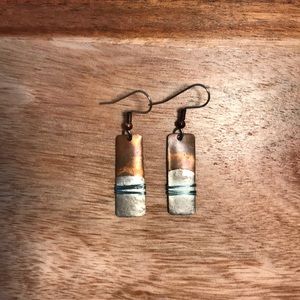 Artisan copper earrings